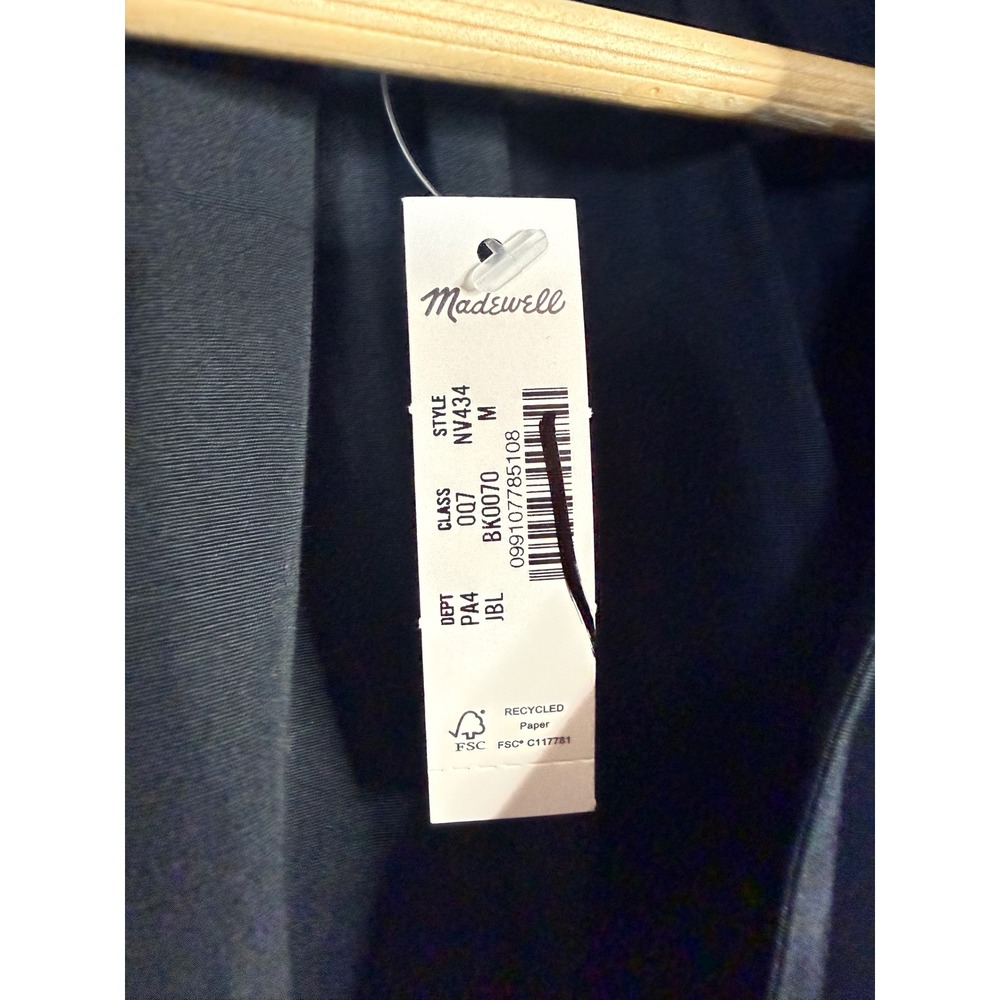 Madewell Black V-Neck Mini Dress - Picture 9 of 10